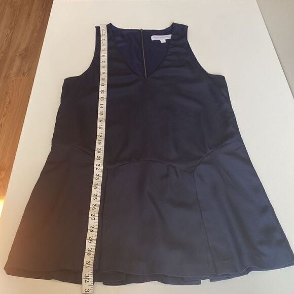 Finders Keepers Navy Mini Shift Dress with Tennis Style Pleated Skirt Size XS - Picture 10 of 12